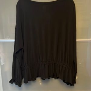 Size xl long sleeve black blouse
